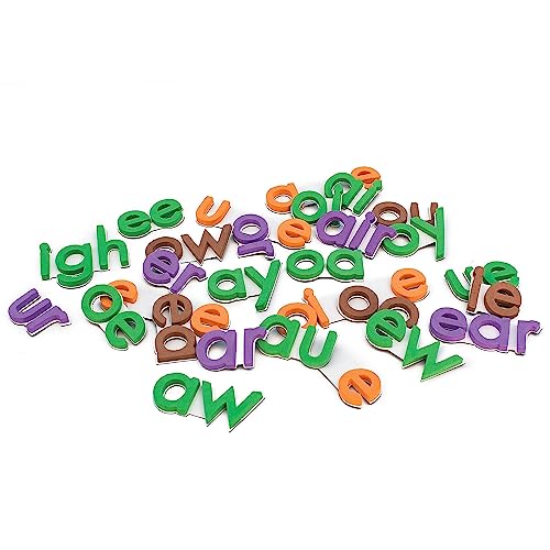 Rainbow Vowels Magnetic Learning Set - 28 Pieces for Kids