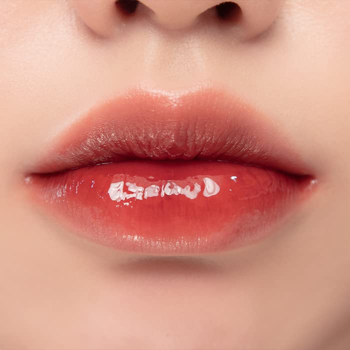 rom&nd Glasting Water Tint - No.02 Red Drop, Moisturizing Lip Gloss