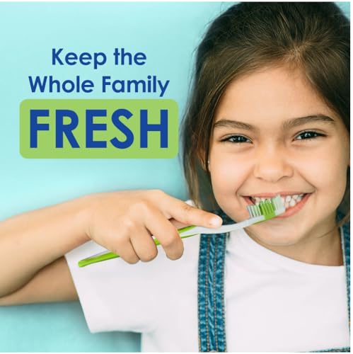 Dr. Fresh Firm Nylon Bristle Toothbrushes - 6 Pack for Adults