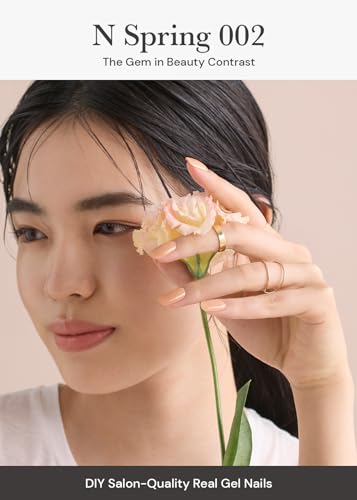 ohora Semi-Cured Gel Nail Strips - N Bare Peach Salon-Quality Nail Wraps