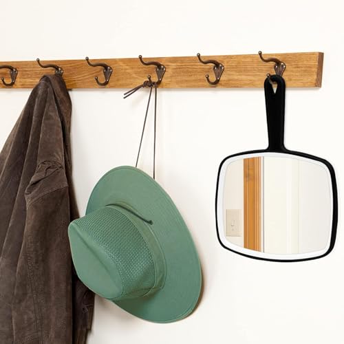 DVHOK 2-Pack Handheld Mirrors - 10.4 x 7.4 Inch Portable Makeup & Hair Reflection