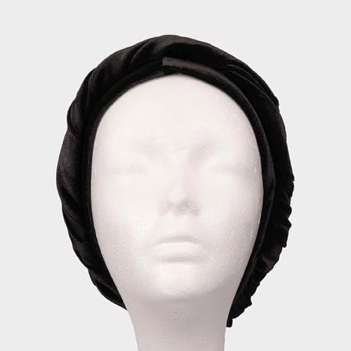 Velvet Red by Kiss Bow Wow Premium Satin Mens Turban - Anti Breakage Moisture Retention, Stylish Light Headwear