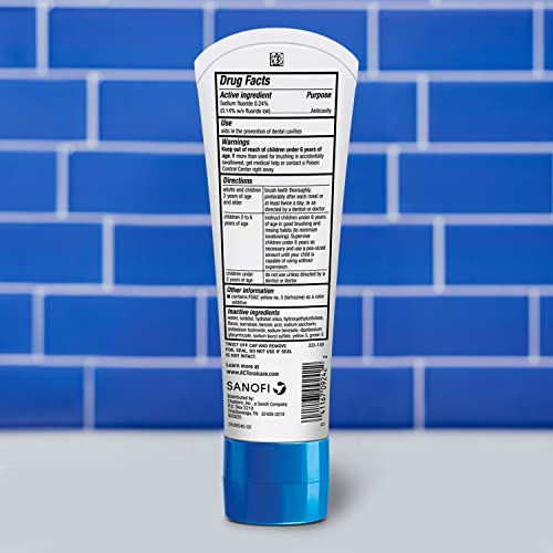ACT Kids Anticavity Fluoride Rinse & Toothpaste Bundle - Pineapple & Watermelon Flavors