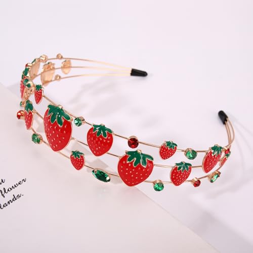Vokone Halloween Strawberry Headband for Women - Festive Party Hair Accessory
