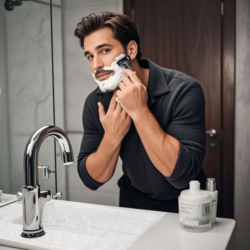 Beard Hair Catcher for Sink - Disposable Bib, 50 PCS Clear