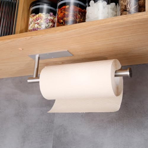 Eolax Under Cabinet Paper Towel Holder - Stainless Steel, Wall Mount