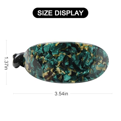 Mistofu Amber 02 French Curved Hair Clip No Slip Strong Grip for Thick & Medium Hair