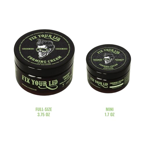 Fix Your Lid Medium Hold Styling Cream for Men, 3.75 oz + 1.7 oz