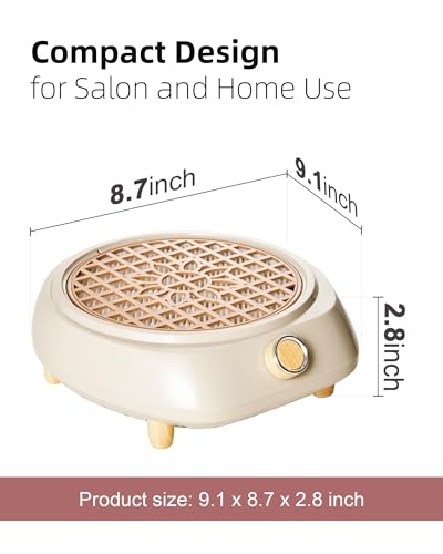Avelis Nail Dust Collector, Powerful Low Noise Desktop Vacuum for Manicures
