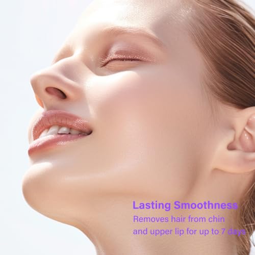 CHOWMI Sensitive Skin Facial Hair Removal Cream - Pack of 2, Includes Soothing Gel