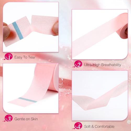 Lash Tape 1 inch 2 Rolls Pink