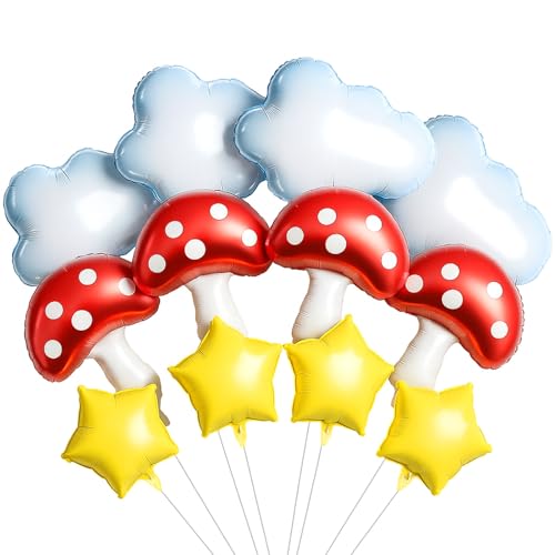 Video Game Theme Balloons Kit - 12 Pcs Foil Balloons Set