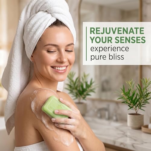 JGNOMB Tea Tree Oil Soap Set - Natural Face & Body Cleansing Bar (2 Pack)