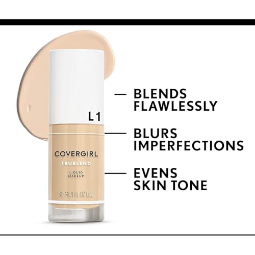 COVERGIRL truBlend Liquid Foundation - Creamy Beige D1, 1 oz