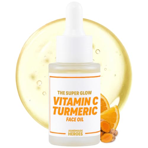 Handmade Heroes Vitamin C & Turmeric Face Oil - Vegan Brightening Serum