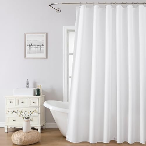 Water-Repellent Polyester Shower Curtain Liner 36x72 - Quick Dry & Magnetic