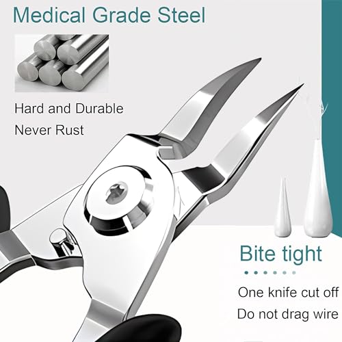 XIORRY Professional Ingrown Toenail Clippers for Thick Nails with Long Handle