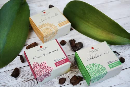 Amla & Vanilla Solid Shampoo Bar - Natural Hair Care for Damaged Hair