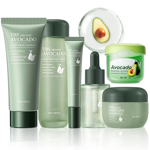 LAIKME 6-in-1 Avocado Skin Care Set for Deep Hydration & Anti-Aging