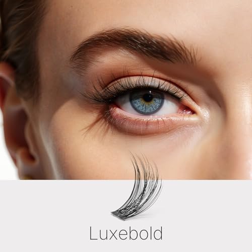 VEYESBEAUTY LuxeBold 12mm Lash Clusters - Quick & Easy Extensions