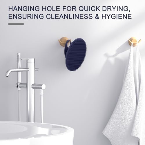 BEAUTAIL Silicone Body Scrubber - Gentle Exfoliating Brush for Sensitive Skin
