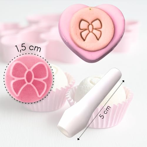 9-Piece Cookie and Pastry Stamp Set - Star, Heart, Butterfly Designs