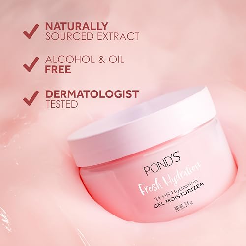 POND'S Watermelon Gel Moisturizer 3.4 oz – Hydrating, Oil-Free Face Care