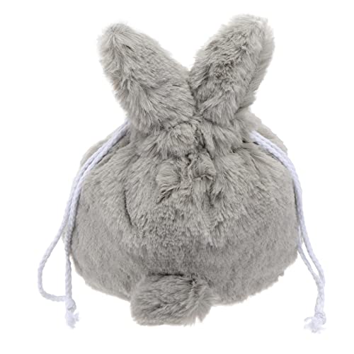 Lurrose Bunny Drawstring Makeup Bag - Fluffy Kawaii Pouch