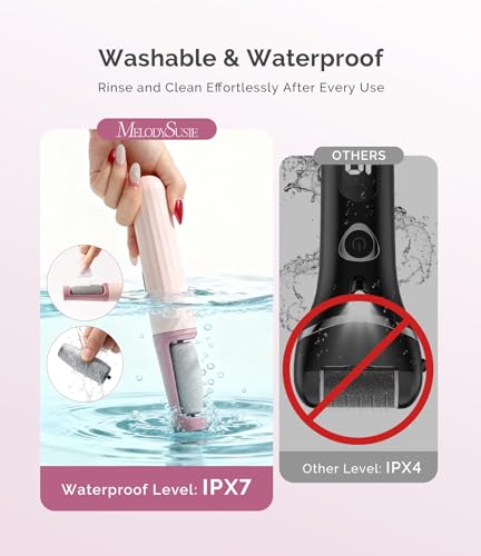 MelodySusie Electric Callus Remover for Feet - PC800G Pink Rose