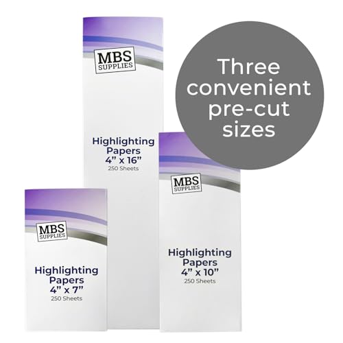 MBS Supplies Hair Highlighting Papers, 4" x 16" – 250 Sheets