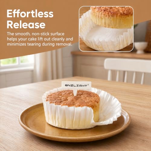 6 Inch Non-Stick Parchment Liners - 100 Count for Cheesecakes