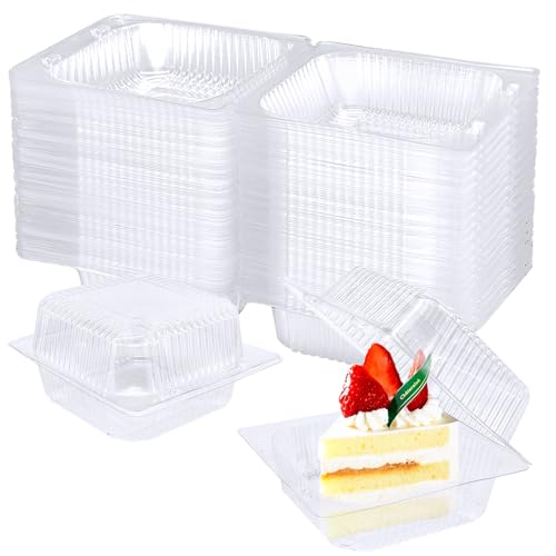 Jgalnim 100-Pack Clear Plastic Clamshell Food Containers