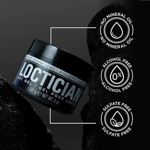Style Factor LOCTICIAN Silver Pomade with Biotin – 5 oz Max Hold for Locs, Twists, and Braids