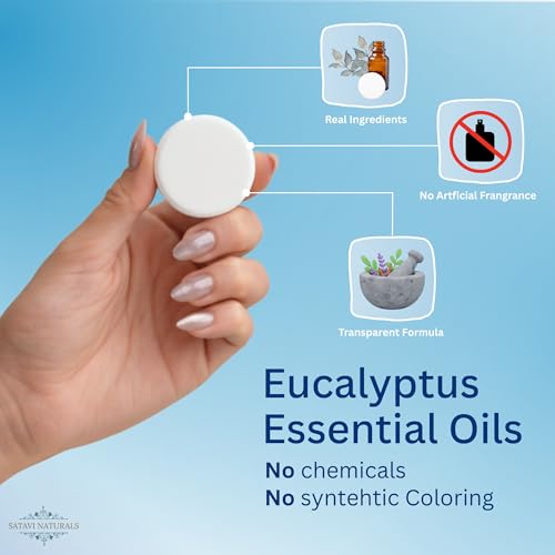 Eucalyptus & Mint Shower Steamers 6 Count – Natural Aromatherapy for Sinus & Stress Relief