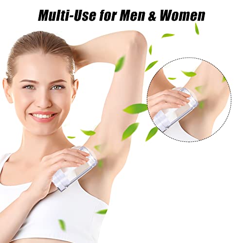 8-Pack Refillable Deodorant Containers 75ml Travel Size Twist-Up Lip Balm Tubes