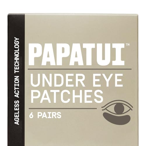 PAPATUI Men's Under Eye Patches - Reduce Puffiness & Dark Circles, 6 Ct