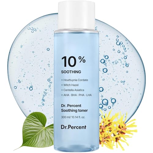 dr.percent Soothing 10% Toner with CICA & Heartleaf for Sensitive Skin