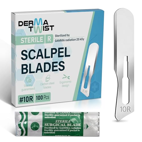 DermaTwist 10R Dermaplaning Blades 100-Pack for Women’s Face