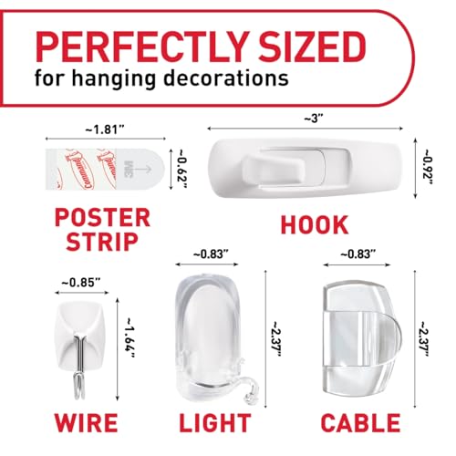 Command Hang and Decorate Kit - Damage-Free Wall Hooks & Strips