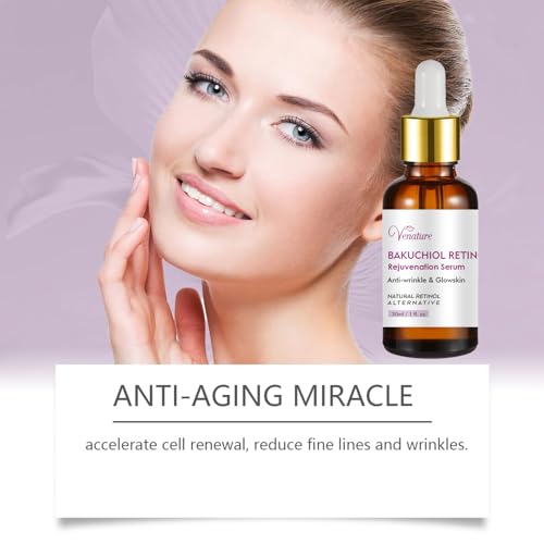 Venature Bakuchiol Retinol Rejuvenation Serum for Wrinkles & Fine Lines