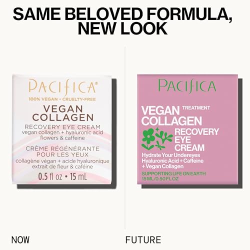 Pacifica Vegan Collagen Overnight Recovery Cream - 2-in-1 Anti-Aging Moisturizer & Eye Cream