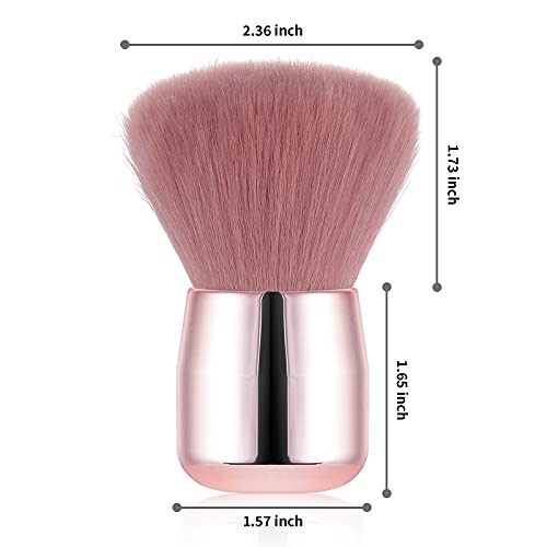 Vaincre Soft Nail Dust Brush for Acrylic & Makeup - Pink