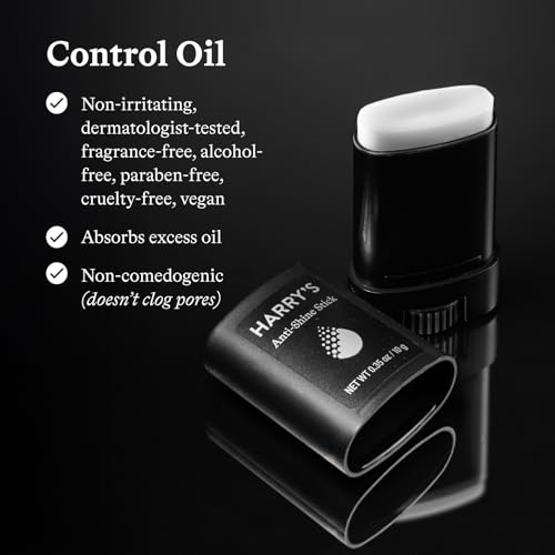 Harry's Anti-Shine Stick for Oily Skin - 2 Pack | Matte Finish