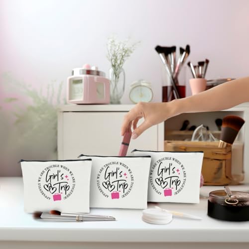 3-Piece Makeup Bag Set for Women - Perfect Travel Accessories & Gifts