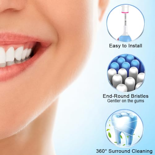 Betterchoi 16pcs Electric Toothbrush Replacement Heads - Compatibility with Oral B