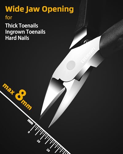 EBEWANLI Long Handle Straight Toenail Nippers for Thick Nails