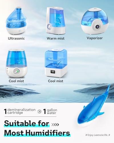 Humidifier Cleaning Sharks - 6 Pack for Fresh Water & Odor Removal