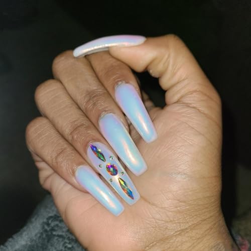 Iridescent Mermaid Chrome Nail Powder - 0.5g Unicorn Pearl Pigment