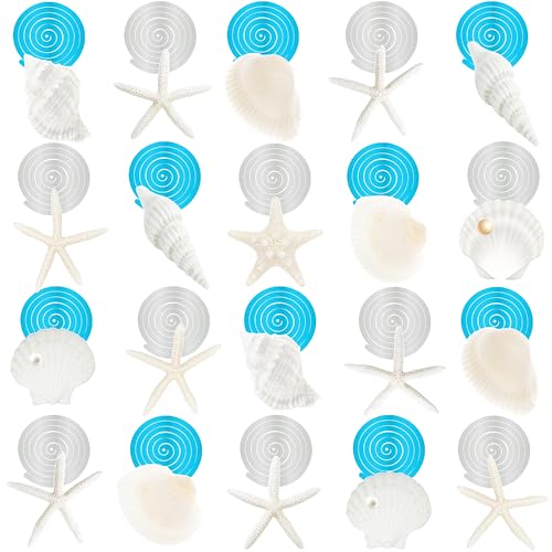 21pcs Beach Seashell Hanging Swirl Decorations for Parties