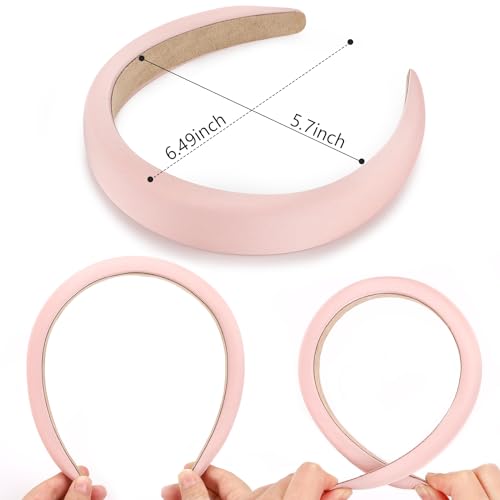 WantGor Wide Padded Headband for Women - Soft Elastic Hairband